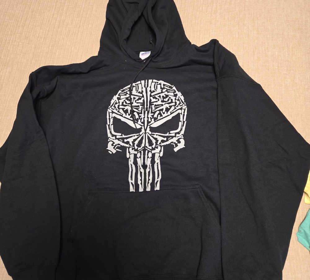 Gildan Black Hoodie with Graphic Design